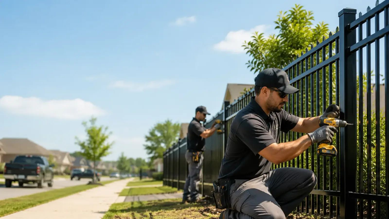 Metal Fence Installation in Poth, TX